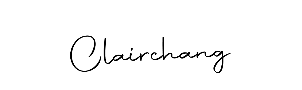 You should practise on your own different ways (Autography-DOLnW) to write your name (Clairchang) in signature. don't let someone else do it for you. Clairchang signature style 10 images and pictures png