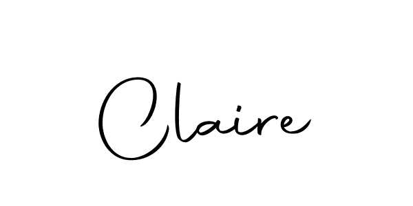 Use a signature maker to create a handwritten signature online. With this signature software, you can design (Autography-DOLnW) your own signature for name Claire. Claire signature style 10 images and pictures png