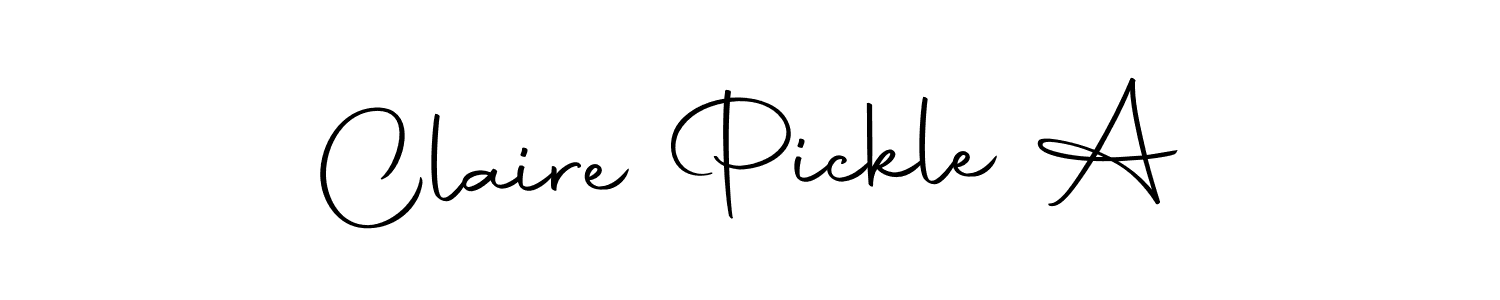 Similarly Autography-DOLnW is the best handwritten signature design. Signature creator online .You can use it as an online autograph creator for name Claire Pickle A. Claire Pickle A signature style 10 images and pictures png
