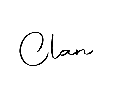 Design your own signature with our free online signature maker. With this signature software, you can create a handwritten (Autography-DOLnW) signature for name Clan. Clan signature style 10 images and pictures png