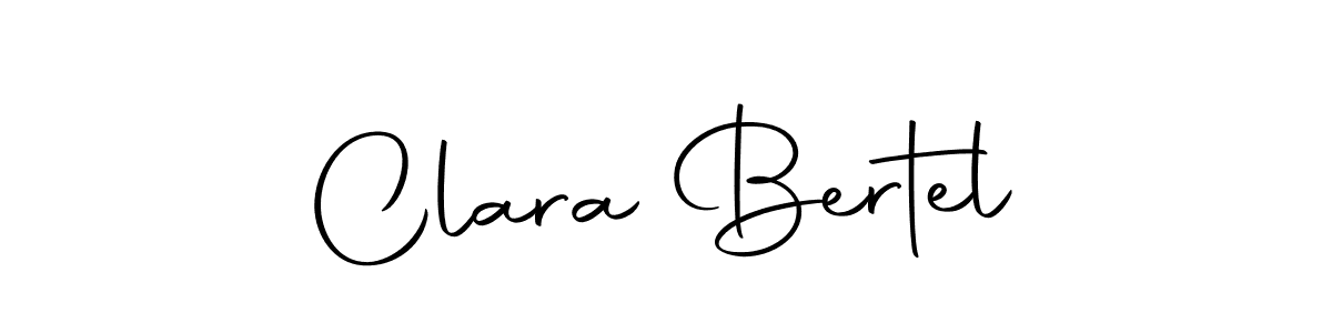 How to make Clara Bertel name signature. Use Autography-DOLnW style for creating short signs online. This is the latest handwritten sign. Clara Bertel signature style 10 images and pictures png