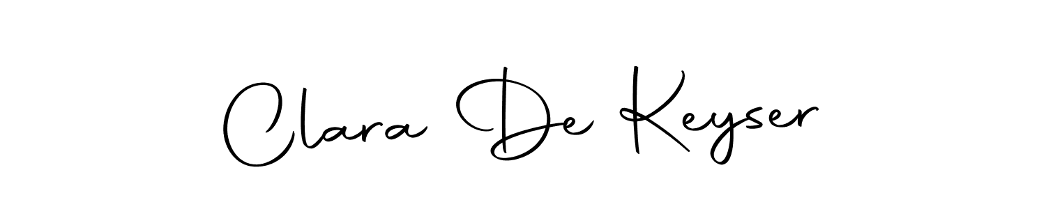 Create a beautiful signature design for name Clara De Keyser. With this signature (Autography-DOLnW) fonts, you can make a handwritten signature for free. Clara De Keyser signature style 10 images and pictures png