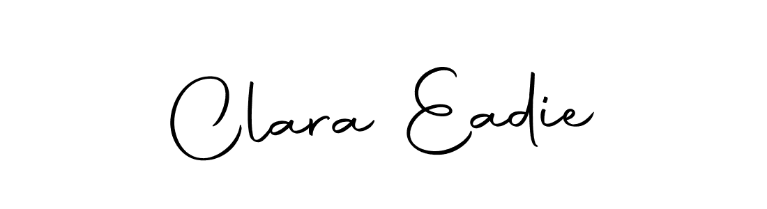 How to make Clara Eadie name signature. Use Autography-DOLnW style for creating short signs online. This is the latest handwritten sign. Clara Eadie signature style 10 images and pictures png