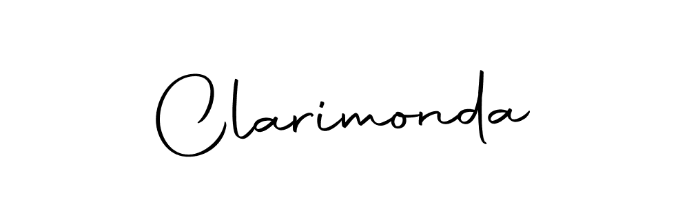 Design your own signature with our free online signature maker. With this signature software, you can create a handwritten (Autography-DOLnW) signature for name Clarimonda. Clarimonda signature style 10 images and pictures png