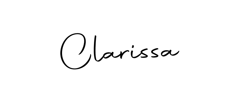 Create a beautiful signature design for name Clarissa. With this signature (Autography-DOLnW) fonts, you can make a handwritten signature for free. Clarissa signature style 10 images and pictures png