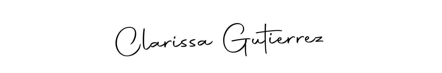 You can use this online signature creator to create a handwritten signature for the name Clarissa Gutierrez. This is the best online autograph maker. Clarissa Gutierrez signature style 10 images and pictures png