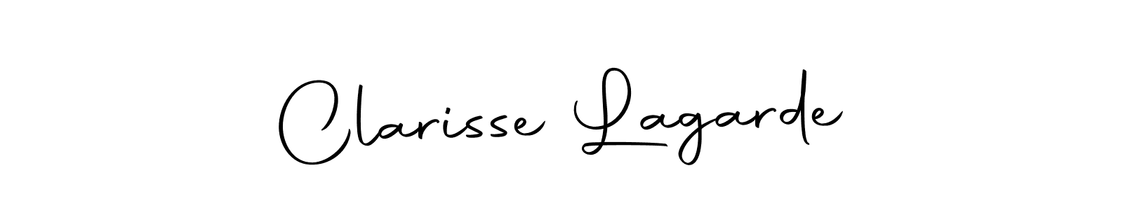 Create a beautiful signature design for name Clarisse Lagarde. With this signature (Autography-DOLnW) fonts, you can make a handwritten signature for free. Clarisse Lagarde signature style 10 images and pictures png