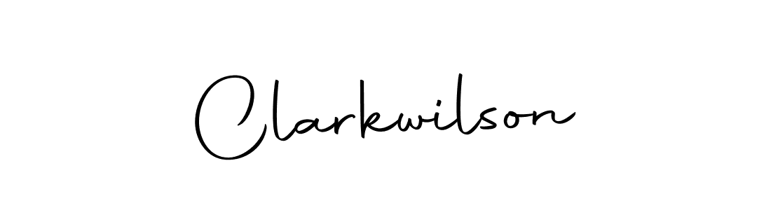 Design your own signature with our free online signature maker. With this signature software, you can create a handwritten (Autography-DOLnW) signature for name Clarkwilson. Clarkwilson signature style 10 images and pictures png