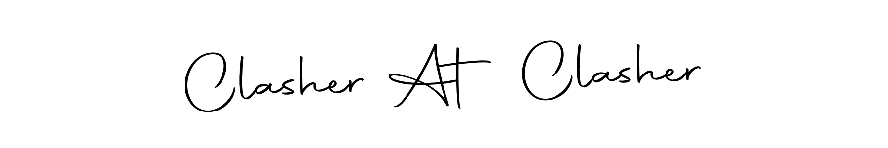 How to make Clasher At Clasher name signature. Use Autography-DOLnW style for creating short signs online. This is the latest handwritten sign. Clasher At Clasher signature style 10 images and pictures png