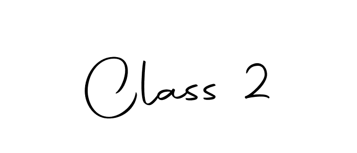 How to make Class 2 signature? Autography-DOLnW is a professional autograph style. Create handwritten signature for Class 2 name. Class 2 signature style 10 images and pictures png