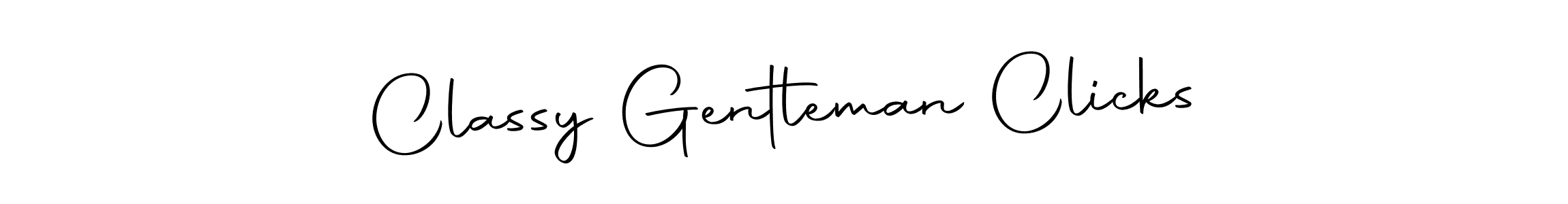 How to make Classy Gentleman Clicks name signature. Use Autography-DOLnW style for creating short signs online. This is the latest handwritten sign. Classy Gentleman Clicks signature style 10 images and pictures png