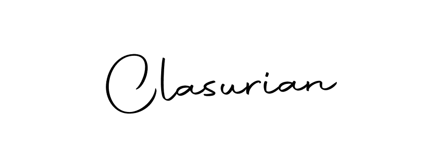 Create a beautiful signature design for name Clasurian. With this signature (Autography-DOLnW) fonts, you can make a handwritten signature for free. Clasurian signature style 10 images and pictures png