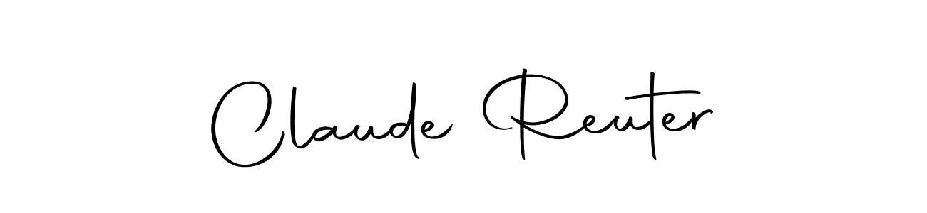 You should practise on your own different ways (Autography-DOLnW) to write your name (Claude Reuter) in signature. don't let someone else do it for you. Claude Reuter signature style 10 images and pictures png