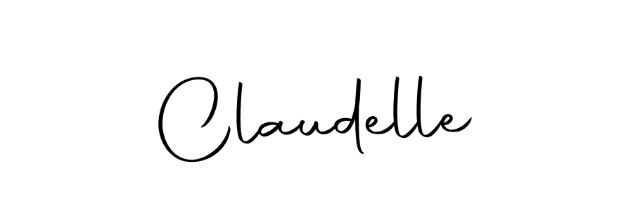 Make a beautiful signature design for name Claudelle. With this signature (Autography-DOLnW) style, you can create a handwritten signature for free. Claudelle signature style 10 images and pictures png