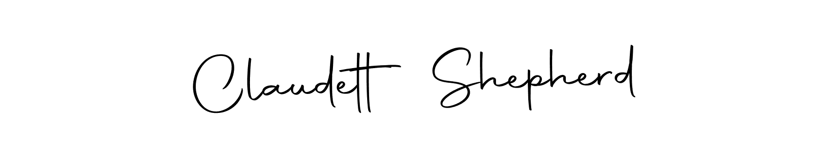 if you are searching for the best signature style for your name Claudett Shepherd. so please give up your signature search. here we have designed multiple signature styles  using Autography-DOLnW. Claudett Shepherd signature style 10 images and pictures png