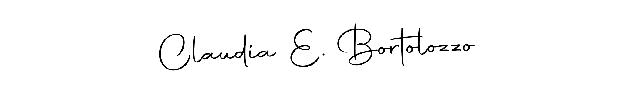 How to make Claudia E. Bortolozzo name signature. Use Autography-DOLnW style for creating short signs online. This is the latest handwritten sign. Claudia E. Bortolozzo signature style 10 images and pictures png