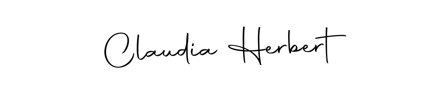 Design your own signature with our free online signature maker. With this signature software, you can create a handwritten (Autography-DOLnW) signature for name Claudia Herbert. Claudia Herbert signature style 10 images and pictures png