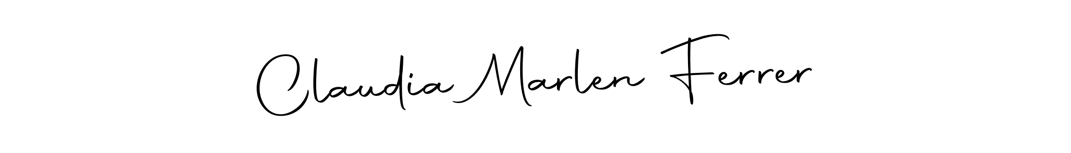 Make a beautiful signature design for name Claudia Marlen Ferrer. Use this online signature maker to create a handwritten signature for free. Claudia Marlen Ferrer signature style 10 images and pictures png