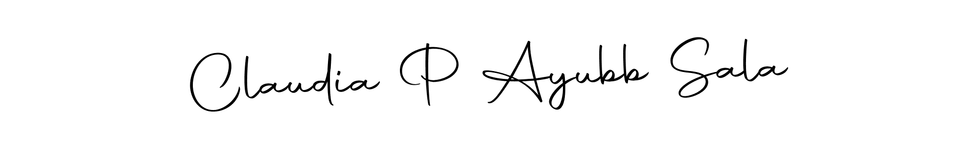 Use a signature maker to create a handwritten signature online. With this signature software, you can design (Autography-DOLnW) your own signature for name Claudia P Ayubb Sala. Claudia P Ayubb Sala signature style 10 images and pictures png