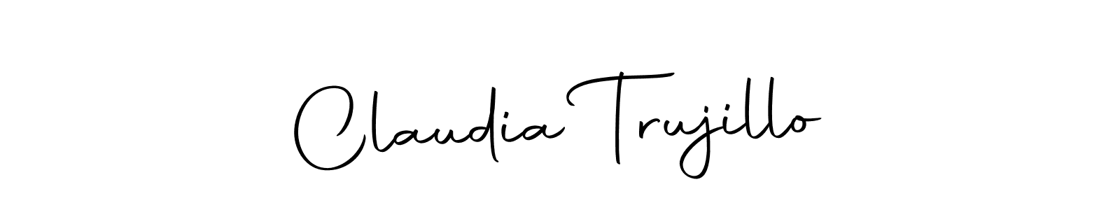 This is the best signature style for the Claudia Trujillo name. Also you like these signature font (Autography-DOLnW). Mix name signature. Claudia Trujillo signature style 10 images and pictures png