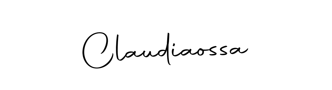 How to make Claudiaossa name signature. Use Autography-DOLnW style for creating short signs online. This is the latest handwritten sign. Claudiaossa signature style 10 images and pictures png