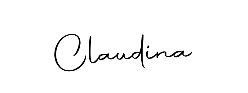 How to make Claudina signature? Autography-DOLnW is a professional autograph style. Create handwritten signature for Claudina name. Claudina signature style 10 images and pictures png