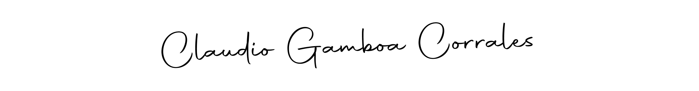 Use a signature maker to create a handwritten signature online. With this signature software, you can design (Autography-DOLnW) your own signature for name Claudio Gamboa Corrales. Claudio Gamboa Corrales signature style 10 images and pictures png