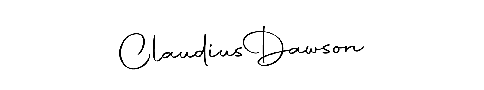 Make a beautiful signature design for name Claudius  Dawson. With this signature (Autography-DOLnW) style, you can create a handwritten signature for free. Claudius  Dawson signature style 10 images and pictures png