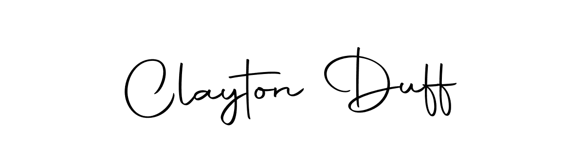 It looks lik you need a new signature style for name Clayton Duff. Design unique handwritten (Autography-DOLnW) signature with our free signature maker in just a few clicks. Clayton Duff signature style 10 images and pictures png