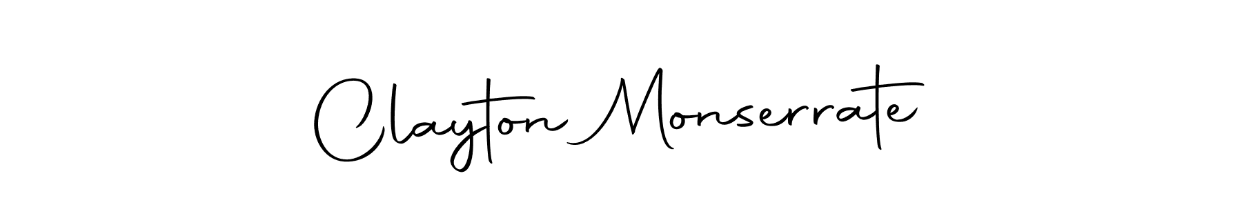 Clayton Monserrate stylish signature style. Best Handwritten Sign (Autography-DOLnW) for my name. Handwritten Signature Collection Ideas for my name Clayton Monserrate. Clayton Monserrate signature style 10 images and pictures png