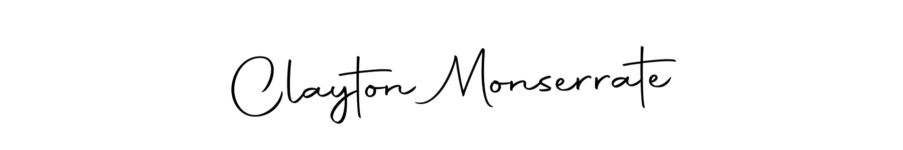 Clayton Monserrate stylish signature style. Best Handwritten Sign (Autography-DOLnW) for my name. Handwritten Signature Collection Ideas for my name Clayton Monserrate. Clayton Monserrate signature style 10 images and pictures png