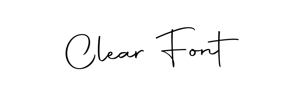 How to make Clear Font signature? Autography-DOLnW is a professional autograph style. Create handwritten signature for Clear Font name. Clear Font signature style 10 images and pictures png