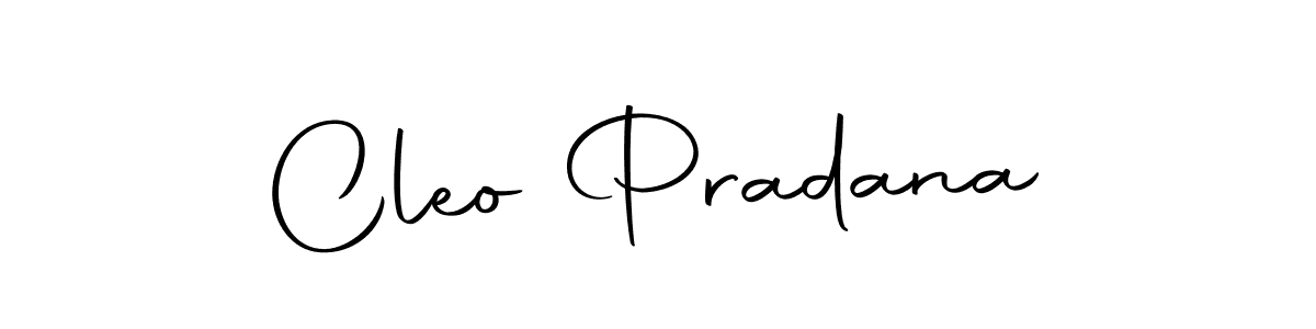 How to make Cleo Pradana name signature. Use Autography-DOLnW style for creating short signs online. This is the latest handwritten sign. Cleo Pradana signature style 10 images and pictures png