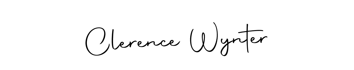 Design your own signature with our free online signature maker. With this signature software, you can create a handwritten (Autography-DOLnW) signature for name Clerence Wynter. Clerence Wynter signature style 10 images and pictures png