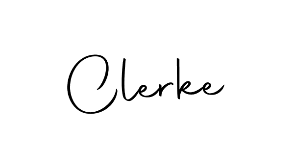 Create a beautiful signature design for name Clerke. With this signature (Autography-DOLnW) fonts, you can make a handwritten signature for free. Clerke signature style 10 images and pictures png