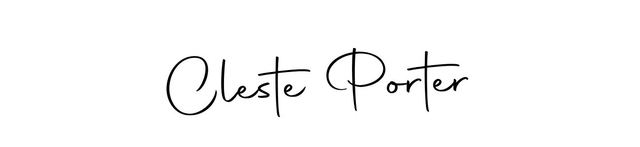 Design your own signature with our free online signature maker. With this signature software, you can create a handwritten (Autography-DOLnW) signature for name Cleste Porter. Cleste Porter signature style 10 images and pictures png