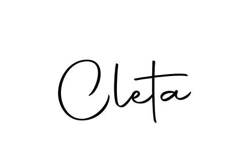 Create a beautiful signature design for name Cleta. With this signature (Autography-DOLnW) fonts, you can make a handwritten signature for free. Cleta signature style 10 images and pictures png