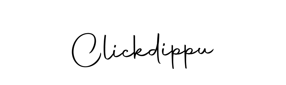 Design your own signature with our free online signature maker. With this signature software, you can create a handwritten (Autography-DOLnW) signature for name Clickdippu. Clickdippu signature style 10 images and pictures png