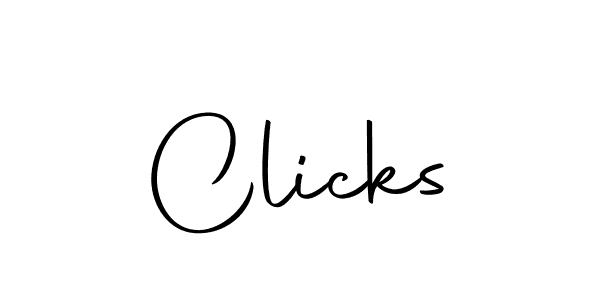 Make a beautiful signature design for name Clicks. With this signature (Autography-DOLnW) style, you can create a handwritten signature for free. Clicks signature style 10 images and pictures png