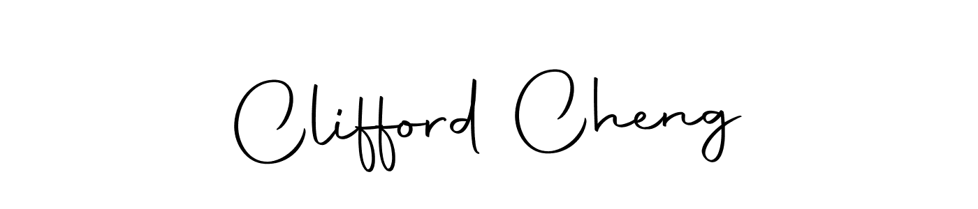 How to make Clifford Cheng name signature. Use Autography-DOLnW style for creating short signs online. This is the latest handwritten sign. Clifford Cheng signature style 10 images and pictures png
