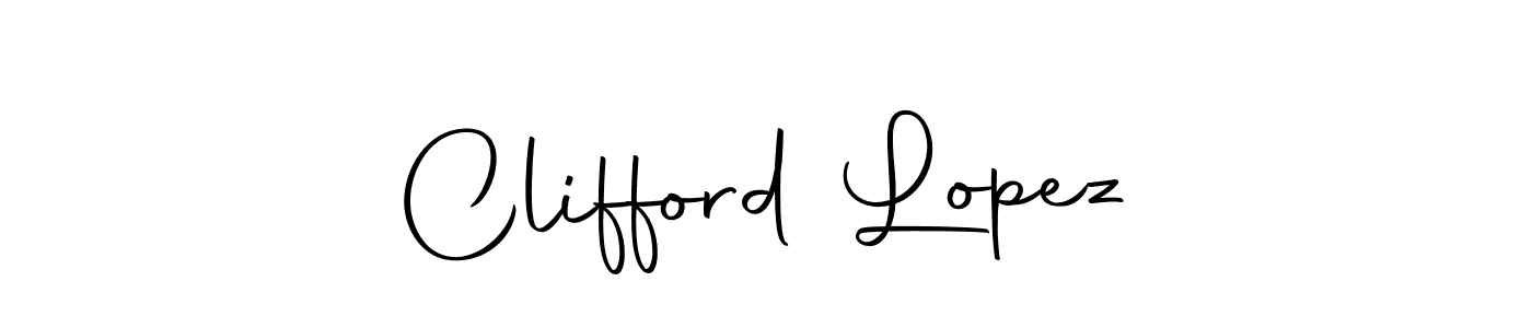 Create a beautiful signature design for name Clifford Lopez. With this signature (Autography-DOLnW) fonts, you can make a handwritten signature for free. Clifford Lopez signature style 10 images and pictures png