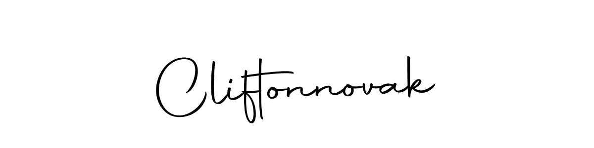 Use a signature maker to create a handwritten signature online. With this signature software, you can design (Autography-DOLnW) your own signature for name Cliftonnovak. Cliftonnovak signature style 10 images and pictures png