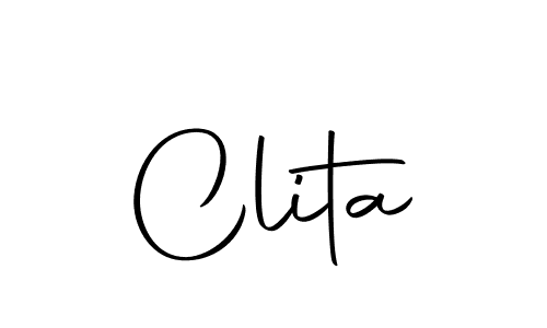 How to make Clita signature? Autography-DOLnW is a professional autograph style. Create handwritten signature for Clita name. Clita signature style 10 images and pictures png