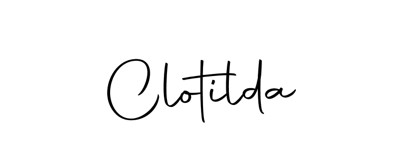 Use a signature maker to create a handwritten signature online. With this signature software, you can design (Autography-DOLnW) your own signature for name Clotilda. Clotilda signature style 10 images and pictures png