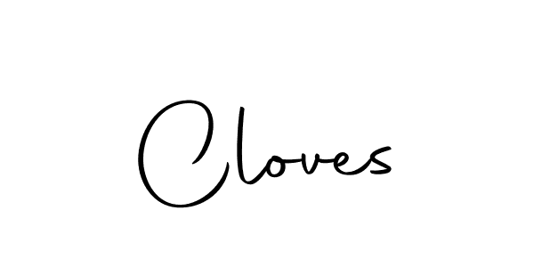 How to make Cloves signature? Autography-DOLnW is a professional autograph style. Create handwritten signature for Cloves name. Cloves signature style 10 images and pictures png