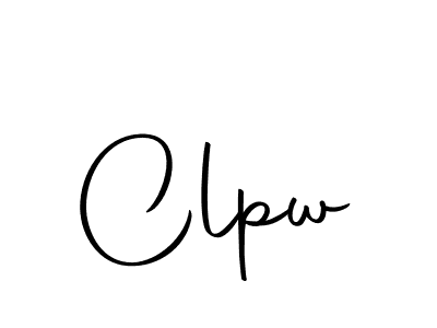 The best way (Autography-DOLnW) to make a short signature is to pick only two or three words in your name. The name Clpw include a total of six letters. For converting this name. Clpw signature style 10 images and pictures png