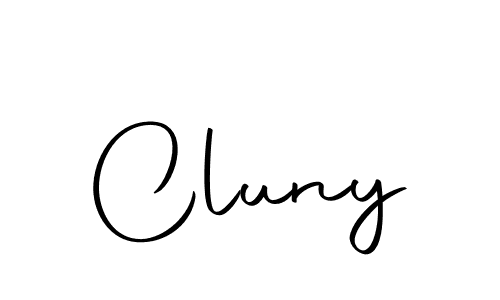 Create a beautiful signature design for name Cluny. With this signature (Autography-DOLnW) fonts, you can make a handwritten signature for free. Cluny signature style 10 images and pictures png