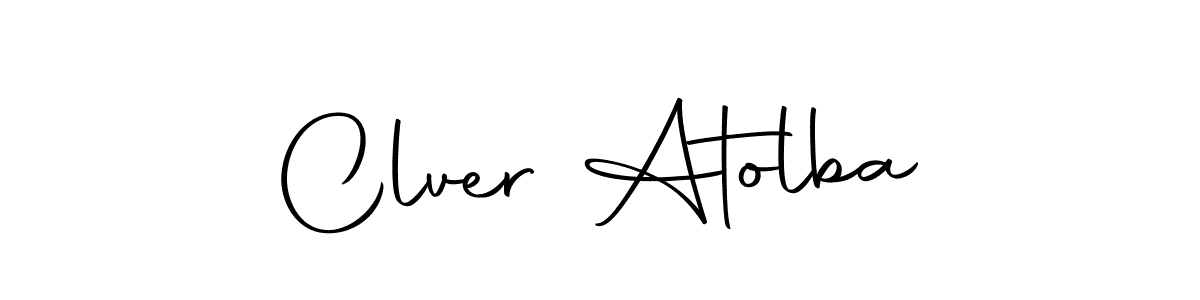 Autography-DOLnW is a professional signature style that is perfect for those who want to add a touch of class to their signature. It is also a great choice for those who want to make their signature more unique. Get Clver Atolba name to fancy signature for free. Clver Atolba signature style 10 images and pictures png