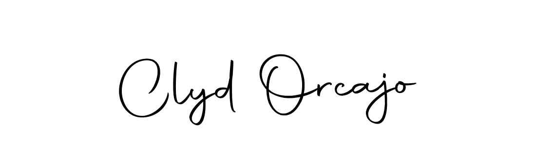 How to make Clyd Orcajo name signature. Use Autography-DOLnW style for creating short signs online. This is the latest handwritten sign. Clyd Orcajo signature style 10 images and pictures png