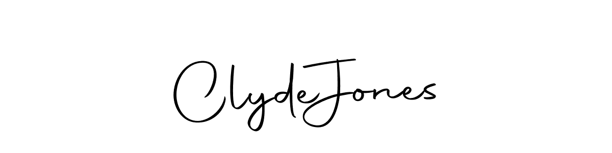 How to make Clyde  Jones name signature. Use Autography-DOLnW style for creating short signs online. This is the latest handwritten sign. Clyde  Jones signature style 10 images and pictures png